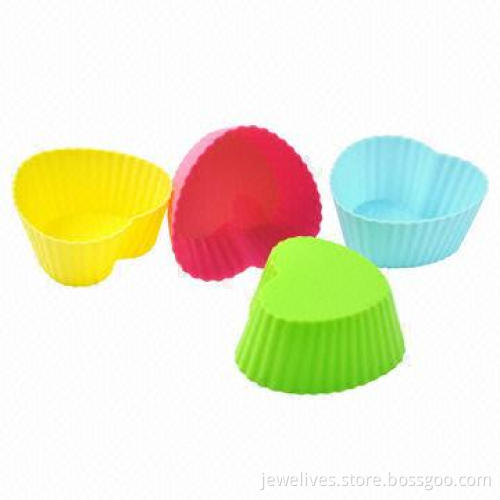 Food-grade Silicone Mini Cake Molds, Various Colors are Available